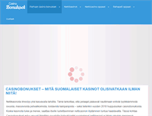 Tablet Screenshot of casinobonukset.com